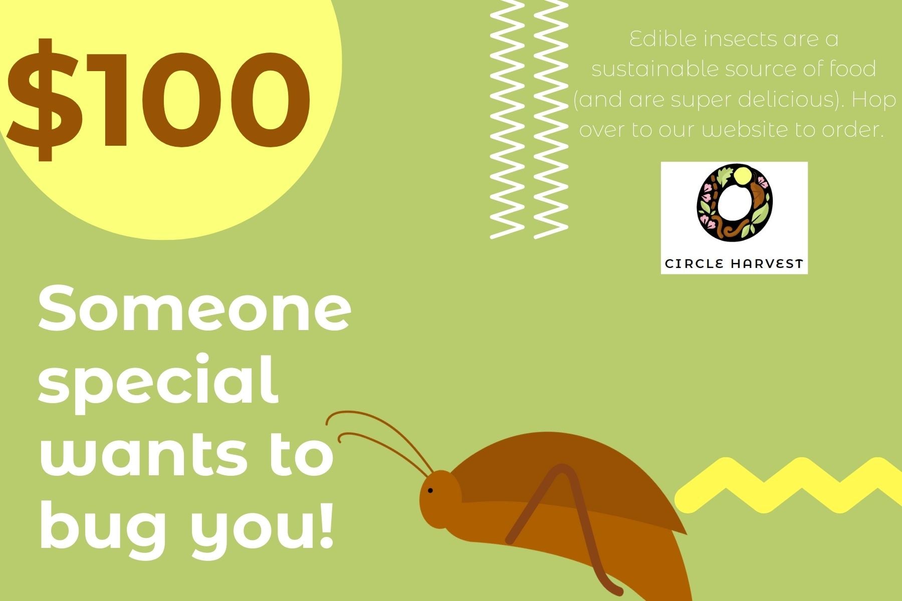 Edible Insect Gift Certificate- Circle Harvest